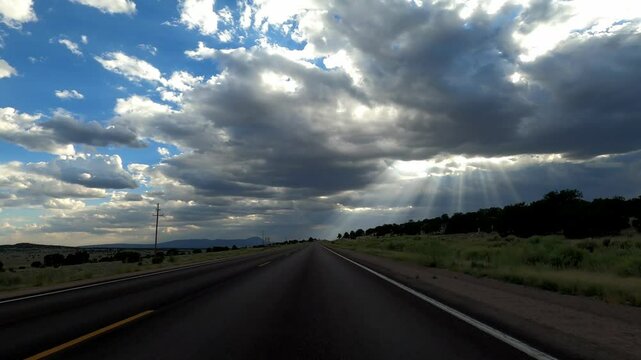 New Mexico Driving 0663 Pie Town Quemando