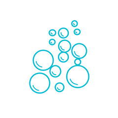 water bubble vector line art