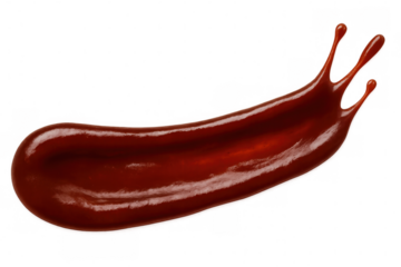 Barbecue sauce splashing with transparent background, perfect for food and beverage advertising