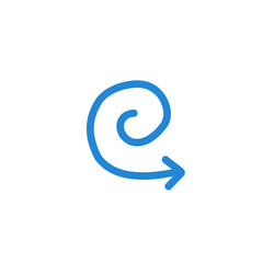 blue arrow icon