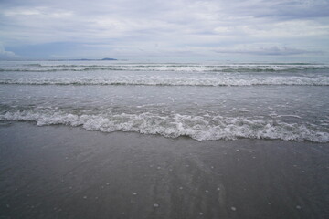 Picture of the sea when it is about to rain.
