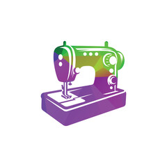 Sewing Machine Illustration Unique Shape