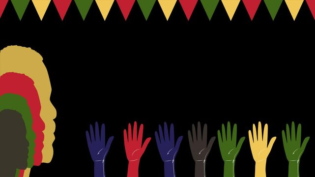 African American Pride and Freedom Animation for Juneteenth Holiday