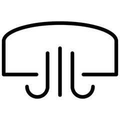 Air conditioning line icon