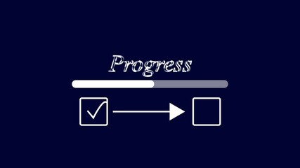 Checklist and task progress tracking concept background.