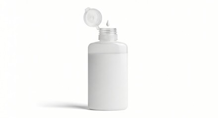 Clear Plastic Bottle Mockup Product Packaging Design Template