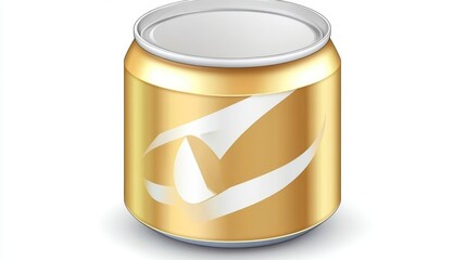 Gold Can, Beverage Container, Metal Packaging, Drink, Aluminum Can, Refreshment, Sealed Container, Cold Drink, Carbonated Drink, Soft Drink