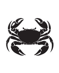 Simple_Silhouette_of_Black_Crab_Vector