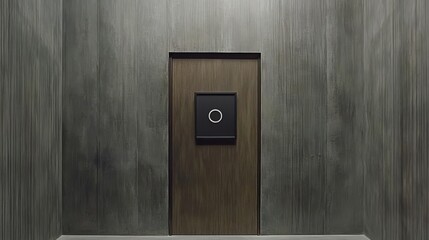 Modern Minimalist Door, Wall, and Frame Design with Circle Symbol
