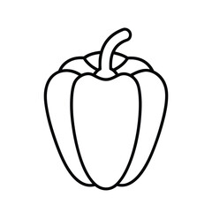 vector illustration of a paprika