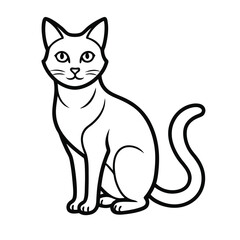 vector illustration of a cat