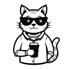 funny cat cartoon