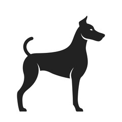 black silhouette of a dog