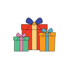 gift boxes vector illustration