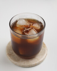 iced coffee in a glass 