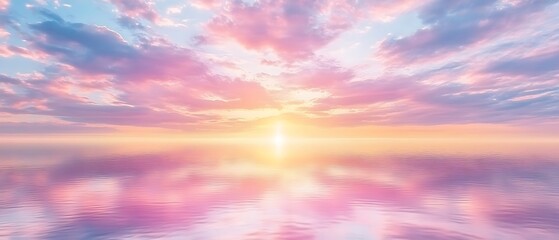 Obraz premium Pastel Sunset Reflection