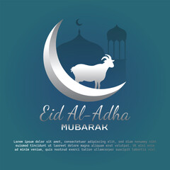 Festive Eid al-Adha Celebration Poster Design