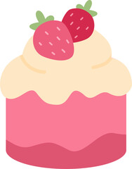 Birthday Celebrations Cute Cake and Birthday Cap