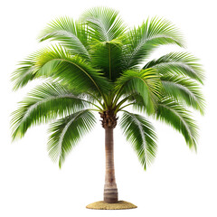 Obraz premium Palm tree isolated on white background