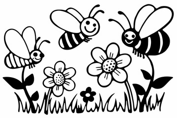 flowers and butterflies