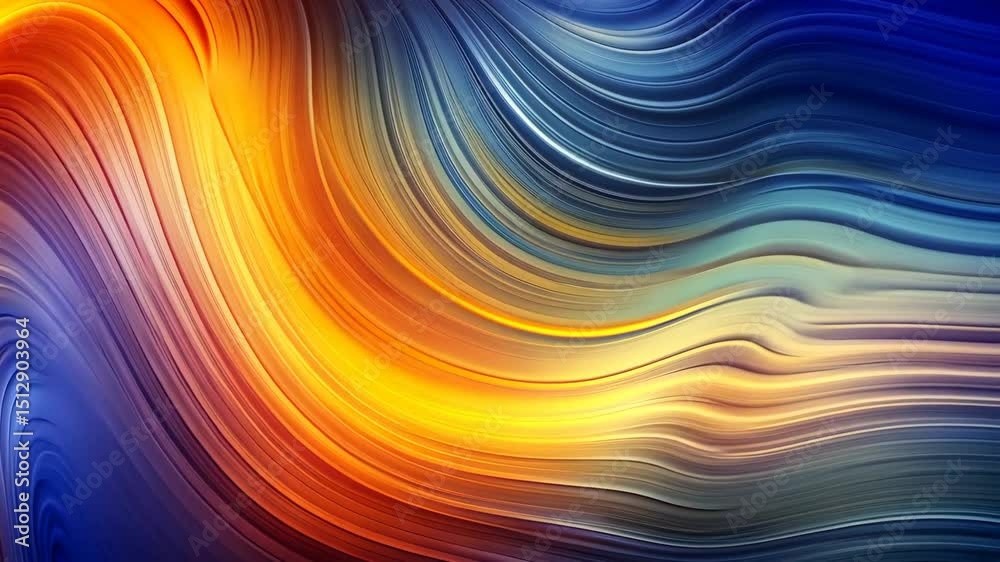 Wall mural mesmerizing flow of vibrant colors in a seamless loop an abstract liquid art spectacle