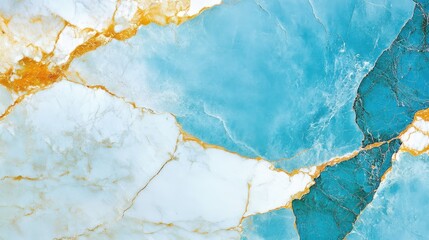 Obraz premium Abstract blue marble texture with gold pattern. Luxury stone background, elegant surface, natural mineral art. Decorative design, modern luxury, chic pattern, high interior, opulent style.