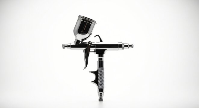 Sleek Metallic Airbrush Precision Detailing Tool for Artists and Professionals