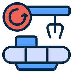 Auto Factory Flat Icon