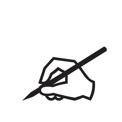 Hand Drawing with Pencil Simple Line Art Illustration