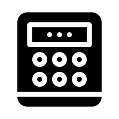 Calculator glyph icon