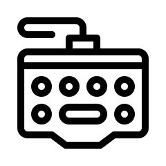 Keyboard line icon