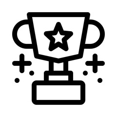 Trophy line icon