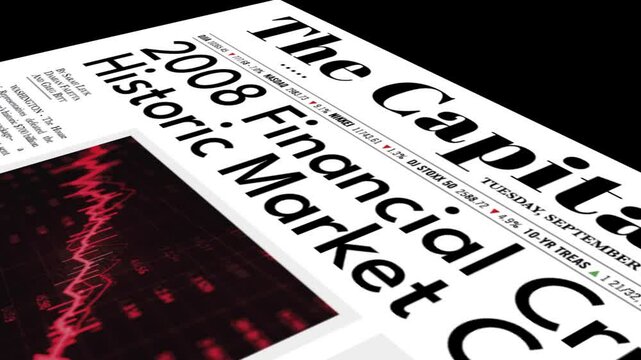 Fake Front Page Depicts 2008 Financial Crisis and Market Meltdown 4