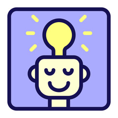 Open Mind Flat Icon