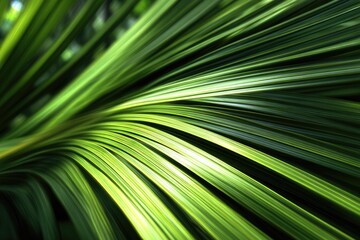Sunlight Dances Through Emerald Tropical Leaves