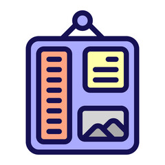 Mood Board Flat Icon