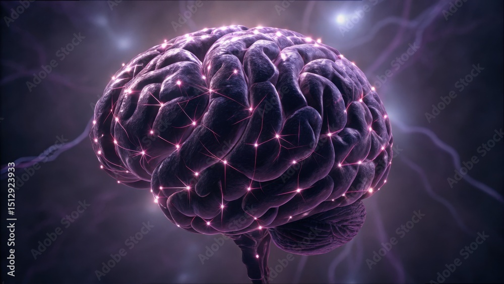 Poster Artistic Render of Neural Network Mapping with Electric Pulses