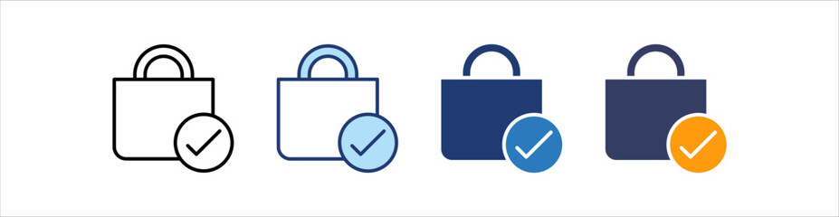 Checkout Icon Set Multiple Style Collection  