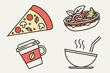 food icons set