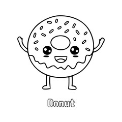 cartoon illustration of a Donut