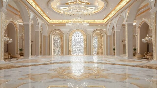   Opulent interior design              