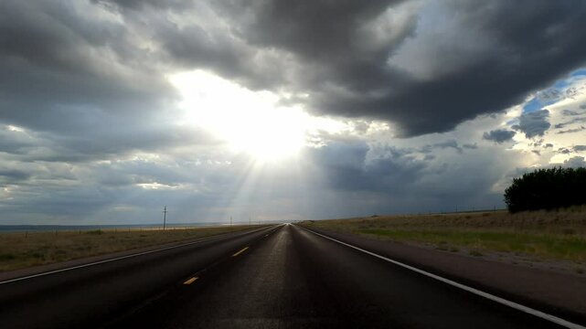 New Mexico Driving 0669 Pie Town Quemando