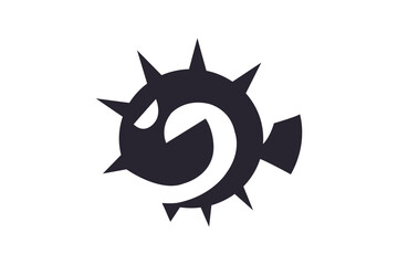 Letter G Circle Fugu Logo