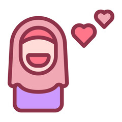 Heart of a Mother Flat Icon
