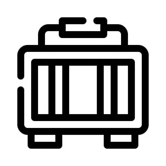 Suitcase line icon