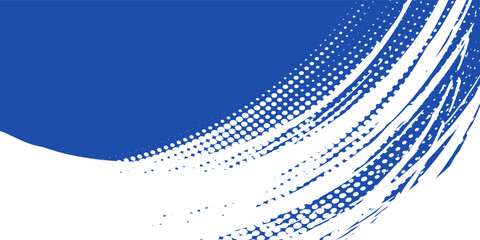 Fototapeta premium Halftone dots red and blue color pattern gradient grunge texture background. Dot pop art comic sport style vector illustration. grunge vector dots . eps 10