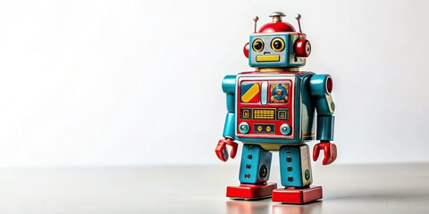Vintage Tin Robot Toy - Candid Photography