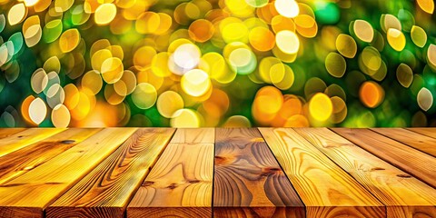 Wooden Boards Bokeh Texture, Abstract Background, High Resolution, Photorealistic