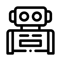 Robotics line icon