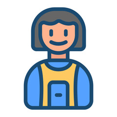 Joan of Arc Flat Icon